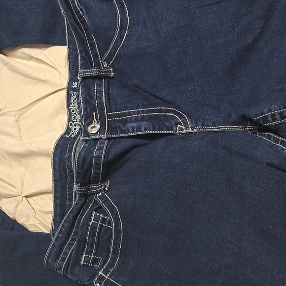 Revolt size 16 boot cut jeans embellished pockets - Picture 3 of 5